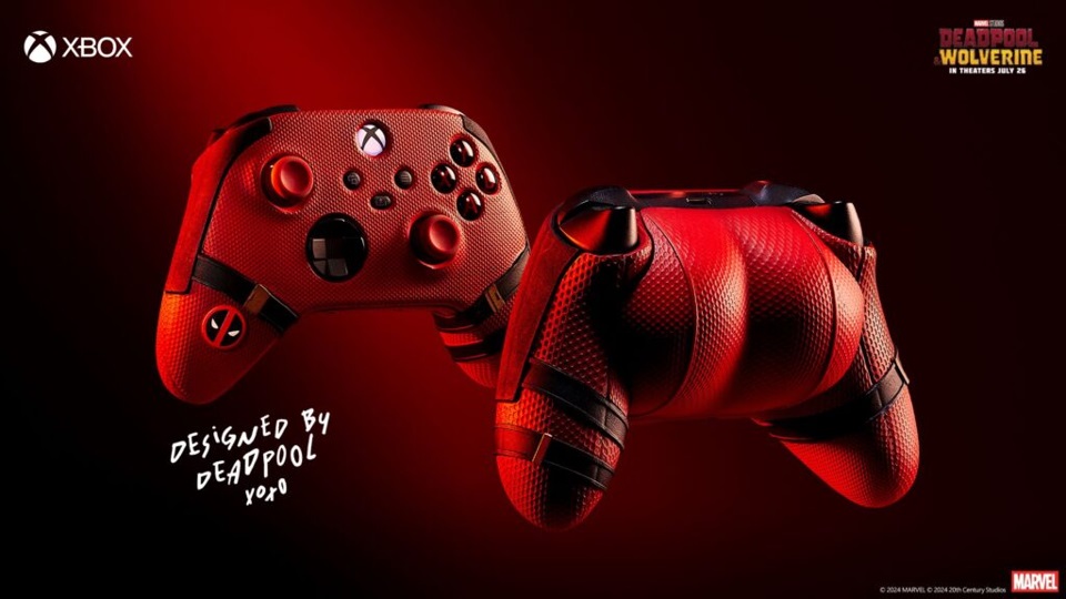 Xbox Unveils Custom Deadpool & Wolverine Console and Deadpool’s Bum-Themed&nbsp;Controller